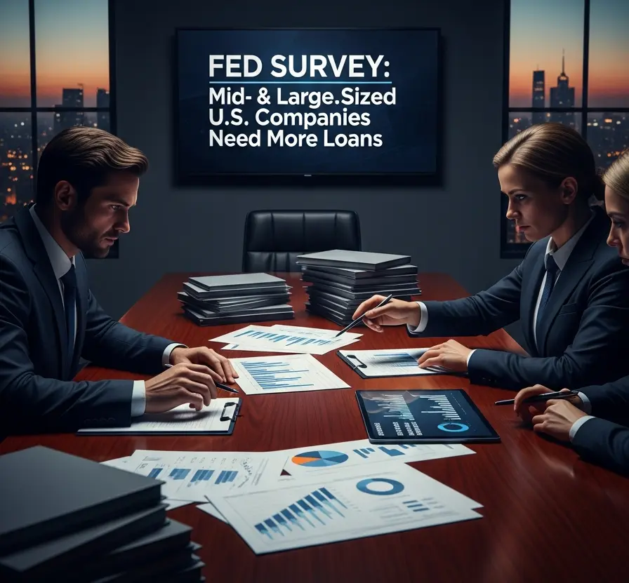 Fed Survey Shows Mid- and Large-Sized U.S. Companies Need More Loans