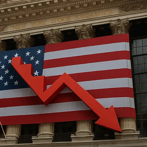 Federal Reserve interest rate chart trending downward