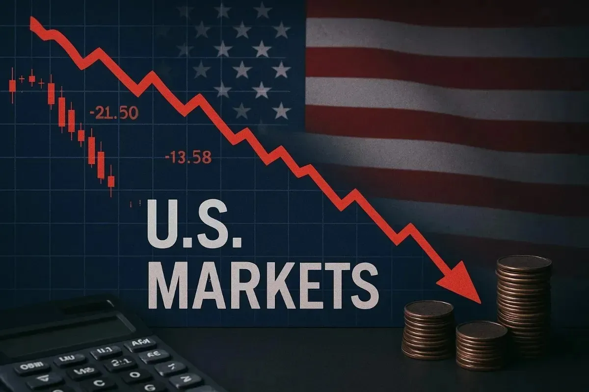 The U.S. stock markets goes down