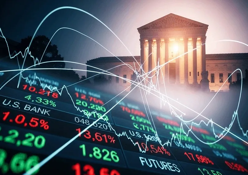 US Bank Stocks & Futures React to Supreme Court Tariff Ruling